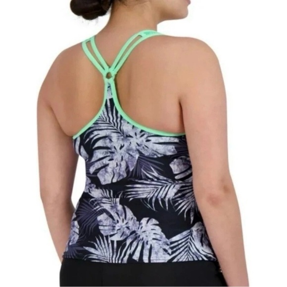 ZeroXposur Ladies O-Ring Action Tankini Top Size S Edamame NWT - Picture 3 of 9
